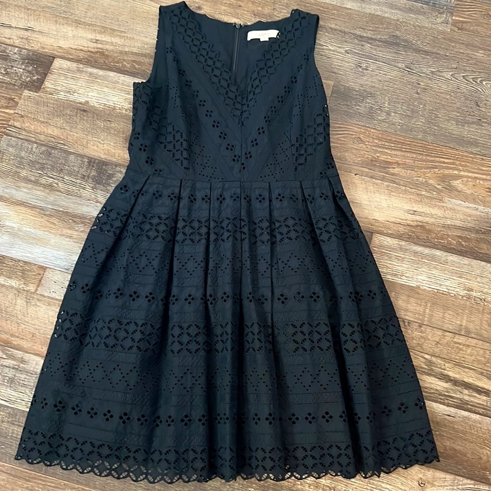 Loft black Eyelet sundress
